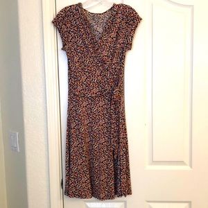 Faux wrap dress, SZ xsmall geometric pattern